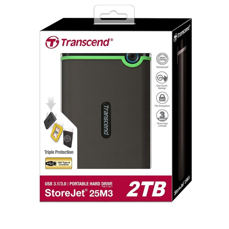 Transcend Stereo Jet 25M3 2TB External