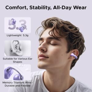 UGREEN HiTune S3 True Wireless Bluetooth Earbuds With Noise Cancellation (Purple) – WS209 – 55430