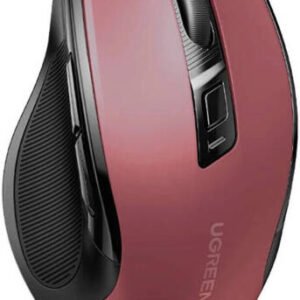 Ugreen Wireless Ergonomic Silent Mouse 2.4G Wireless & Bluetooth – Maroon | MU006 25752