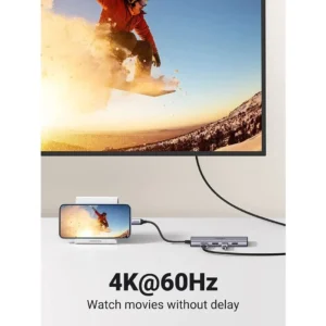 UGREEN CM511 20956A 6 in 1 USB-C Hub With 1x 4K HDMI, 3x USB-A 3.0, SD/TF