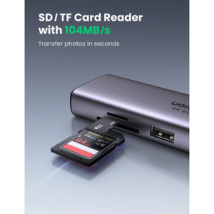 UGREEN CM512 15599 7-in-1 USB-C Docking Station- USB-C to 2*USB3.0/HDMI/VGA/RJ45/SD&TF/100W PD port Converter