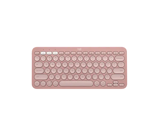 LOGITECH K380S Multi-Device Bluetooth Keyboard Tonal Rose