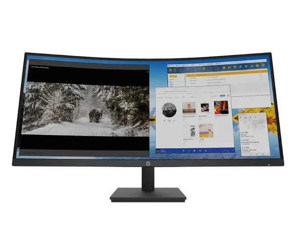HP M34d WQHD Curved Monitor VA  5ms 100Hz Display.