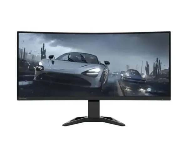 Lenovo G34w-10 34" Ultra-Wide Curved Gaming Monitor, Tilt, Height Adjust Stand, Black Color