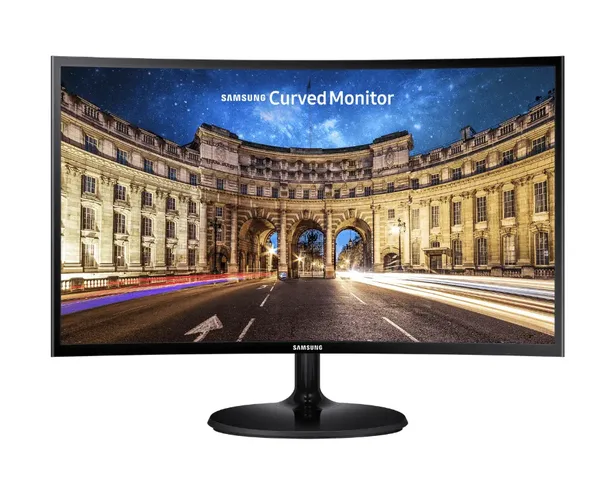 Samsung CF390 Series 27 inch FHD 1920x1080 Curved Desktop Monitor for Business, HDMI, VGA, VESA mountable,